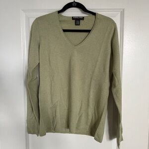 Kirkland Signature Light Green V-Neck Sweater